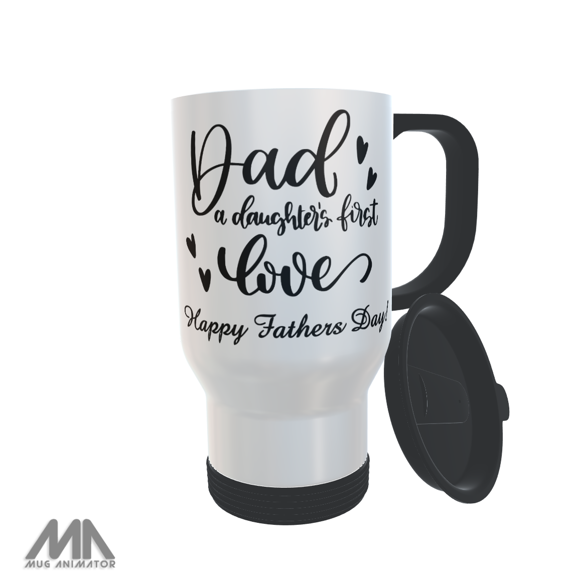 Father & Daughter Travel Mug, Custom Father and Daughter Mug